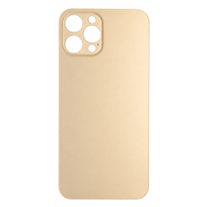 Back Glass Compatible for iPhone 12 Pro Max (Large Camera Hole) (Aftermarket) - Golden